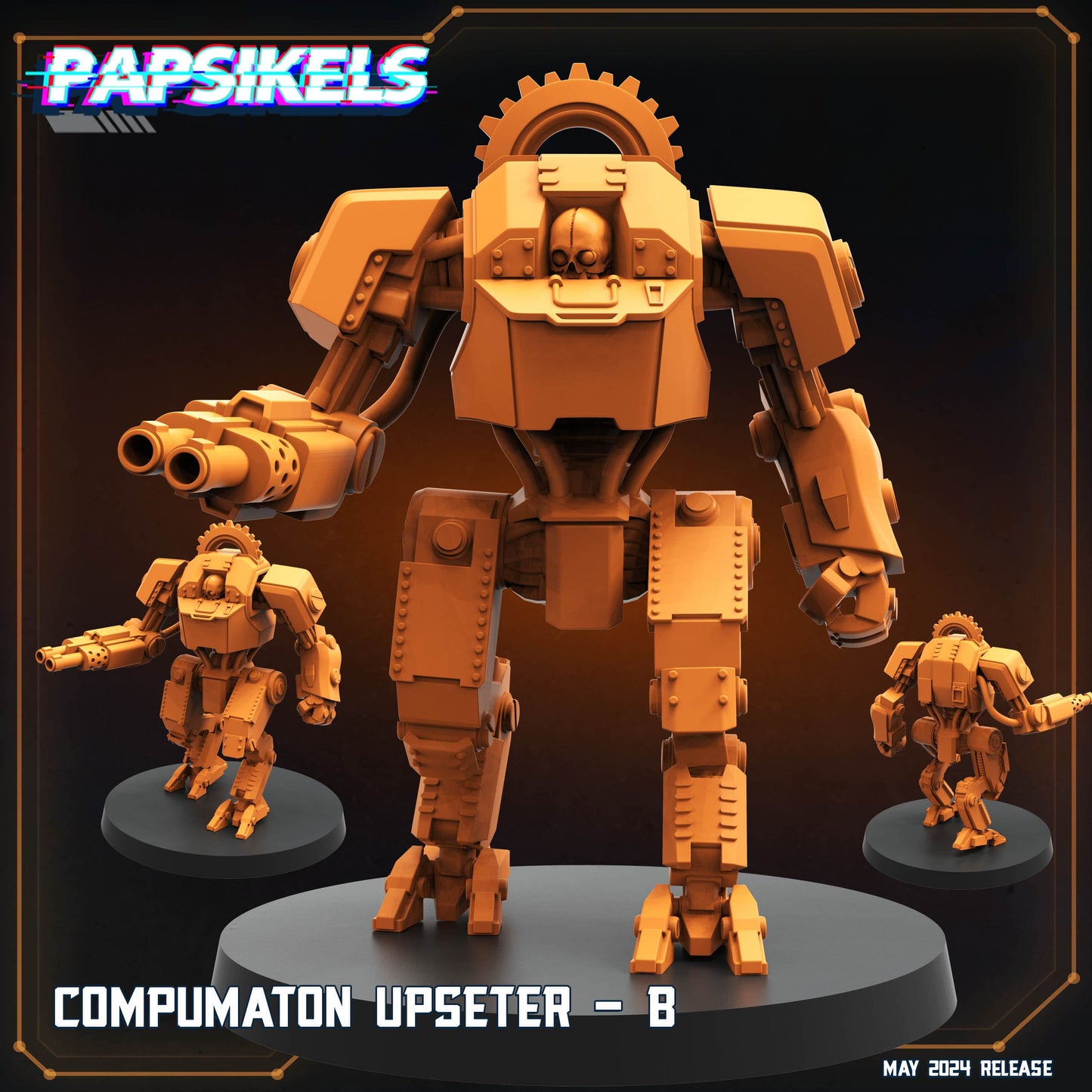 3D Printed Papsikels Compumaton Upseter Set Democracy Troopers Bugs and Bots 28mm 32mm - 3D Printing Boss 