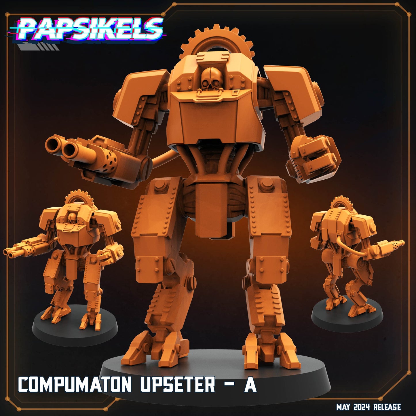 3D Printed Papsikels Compumaton Upseter Set Democracy Troopers Bugs and Bots 28mm 32mm - 3D Printing Boss 