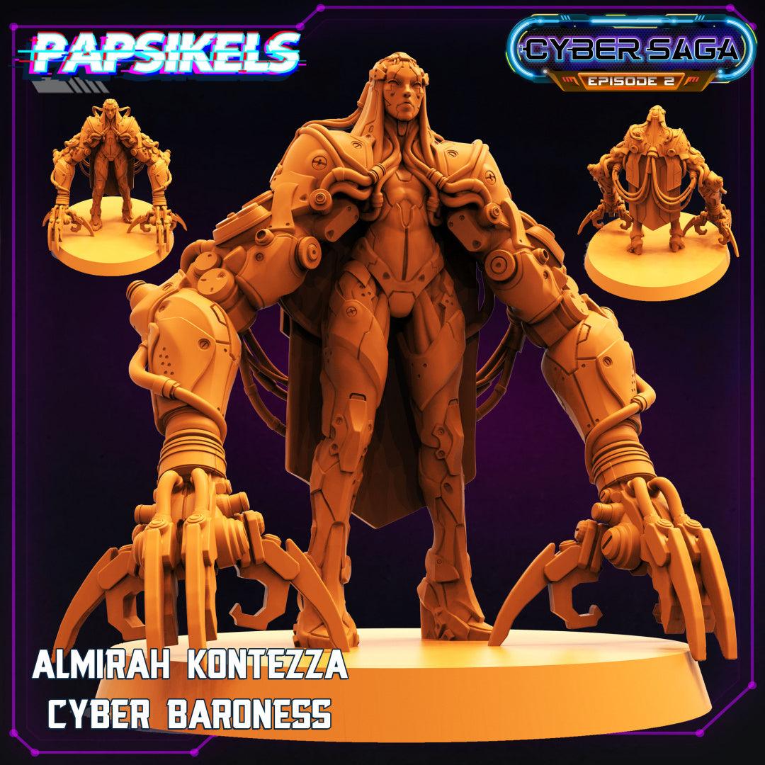 3D Printed Papsikels - Cyber Saga Episode 2 Almirah Kontezza Cyber Baroness - 28mm 32mm - 3D Printing Boss 