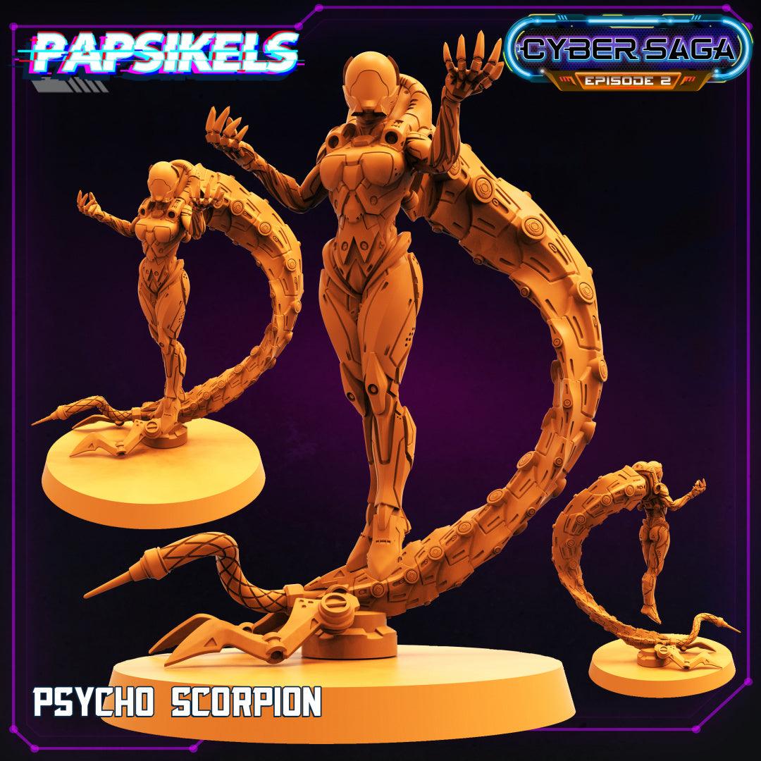 3D Printed Papsikels - Cyber Saga Episode 2 Psycho Scorpion - 28mm 32mm - 3D Printing Boss 