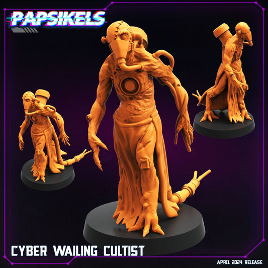3D Printed Papsikels Cyber Wailing Cultist 28mm 32mm - 3D Printing Boss 