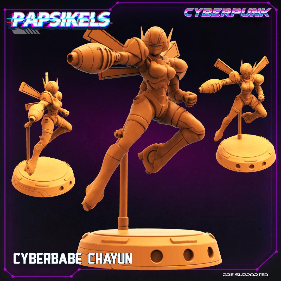 3D Printed Papsikels - Cyberbabe Chayun - 28mm 32mm - 3D Printing Boss 