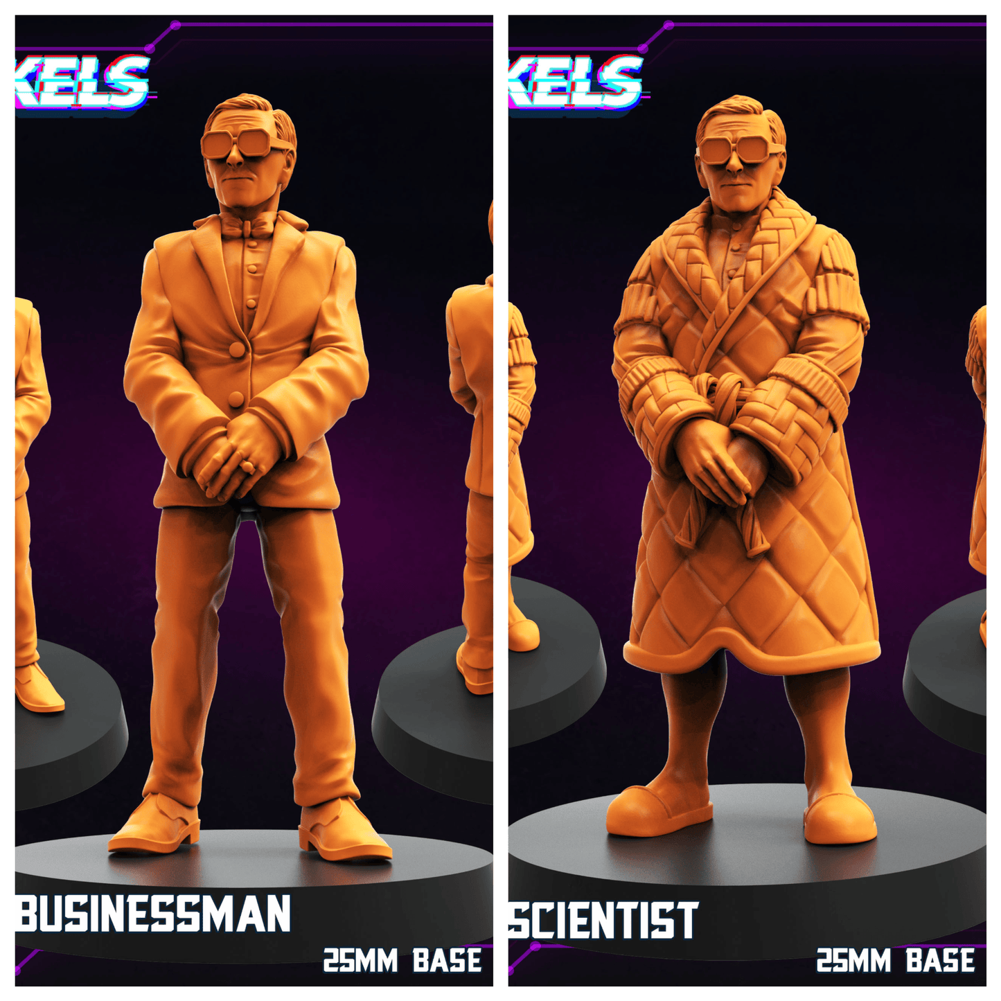 3D Printed Papsikels  Cyberbabe Kel C Zayver Bondage Suit SEPTEMBER 2024 CYBERPUNK 28mm 32mm - 3D Printing Boss 