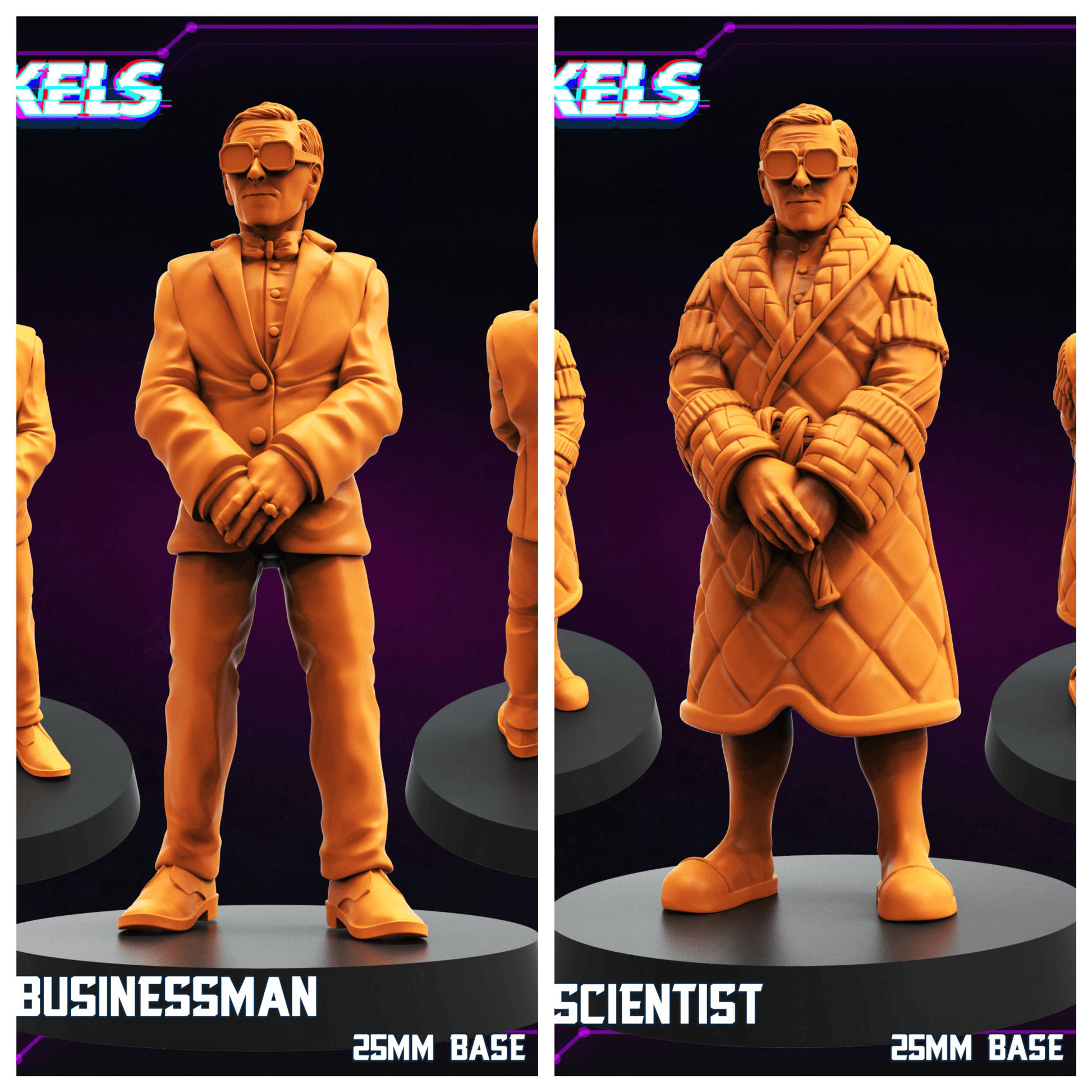3D Printed Papsikels  Cyberbabe Kel C Zayver Bondage Suit SEPTEMBER 2024 CYBERPUNK 28mm 32mm - 3D Printing Boss 
