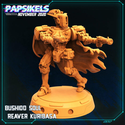 3D Printed Papsikels Cyberpunk Sci-Fi - Bushido Soul Reaver Kuribasa - 28mm 32mm - 3D Printing Boss 