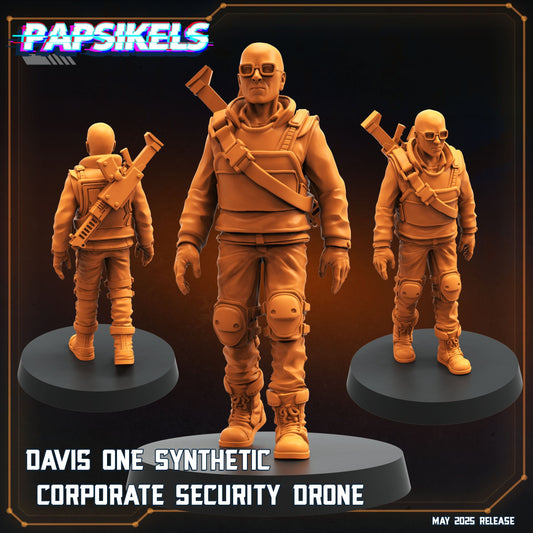 3D Printed Papsikels Davis One Synthetic Corporate Security Drone Set May 2025 Alien vs. Humans Reconnaissance 28mm 32mm - 3D Printing Boss 