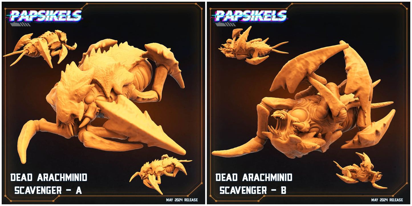 3D Printed Papsikels Dead Arachminid Scavenger Set Democracy Troopers Bugs and Bots 28mm 32mm - 3D Printing Boss 