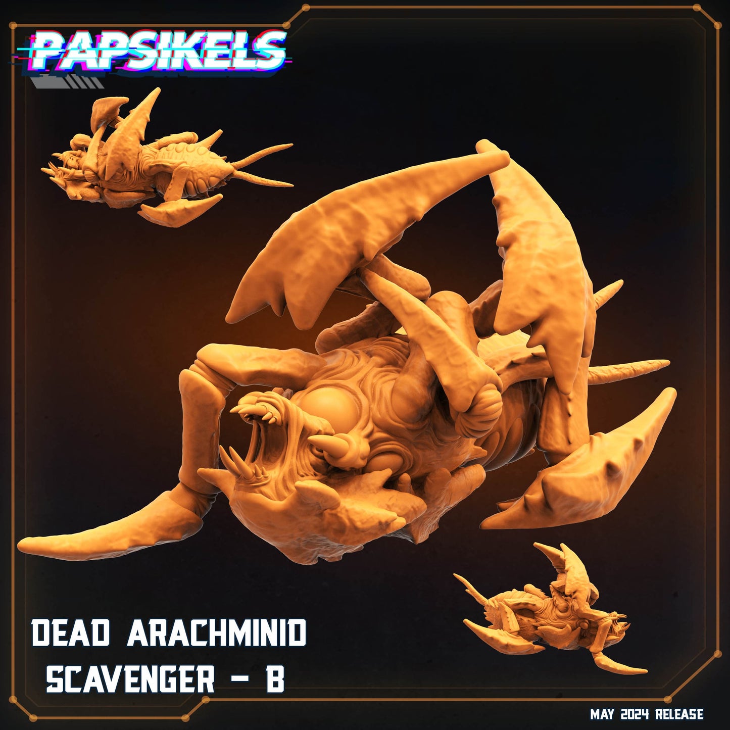 3D Printed Papsikels Dead Arachminid Scavenger Set Democracy Troopers Bugs and Bots 28mm 32mm - 3D Printing Boss 