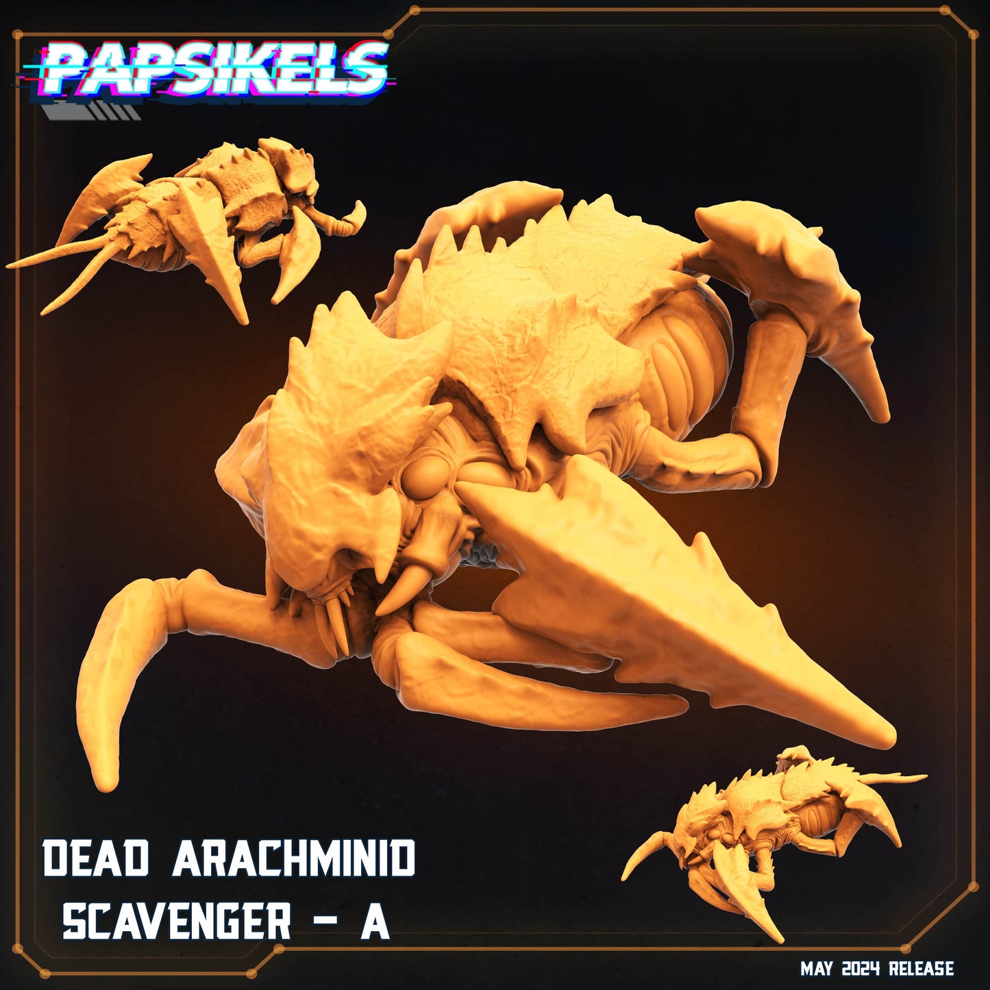 3D Printed Papsikels Dead Arachminid Scavenger Set Democracy Troopers Bugs and Bots 28mm 32mm - 3D Printing Boss 