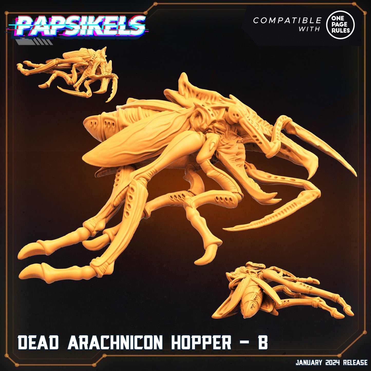 3D Printed Papsikels Dead Arachnicon Hoppers Dropship Troopers 28mm 32mm - 3D Printing Boss 