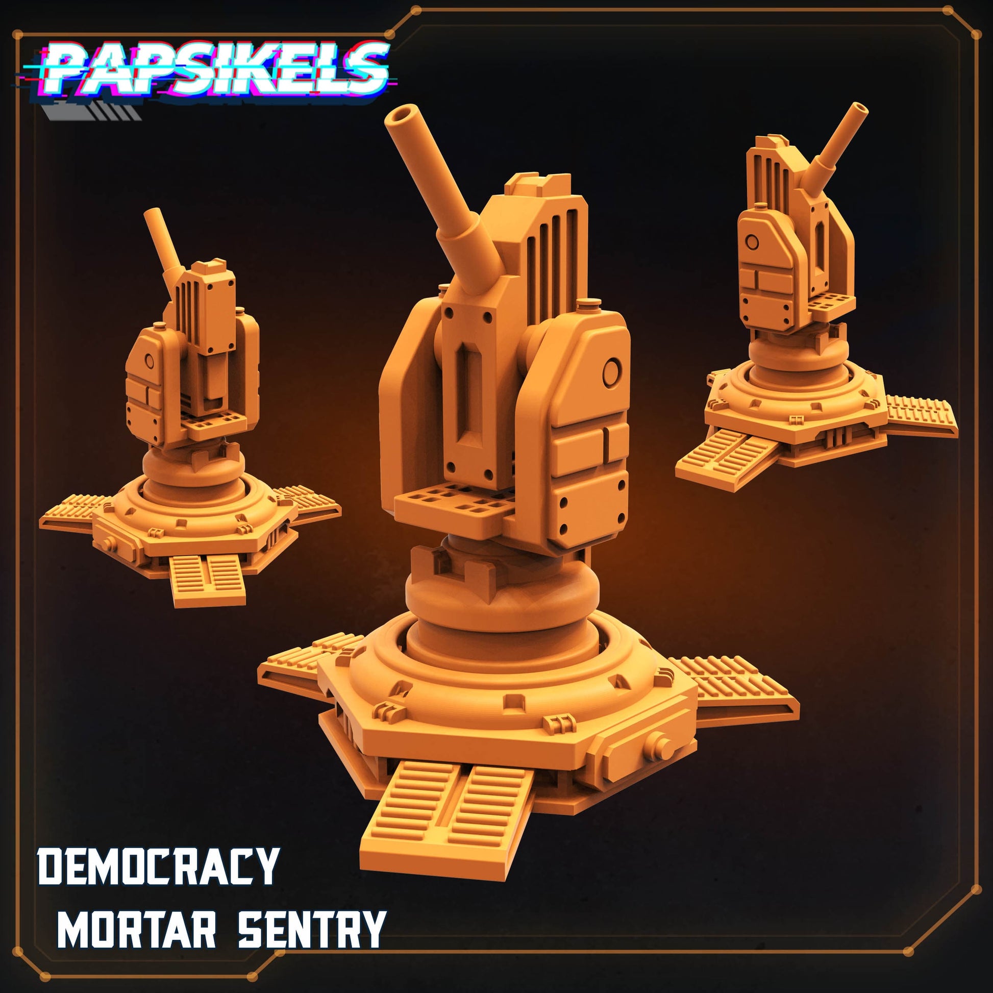 3D Printed Papsikels Democracy Mortar Sentry 28mm 32mm - 3D Printing Boss 
