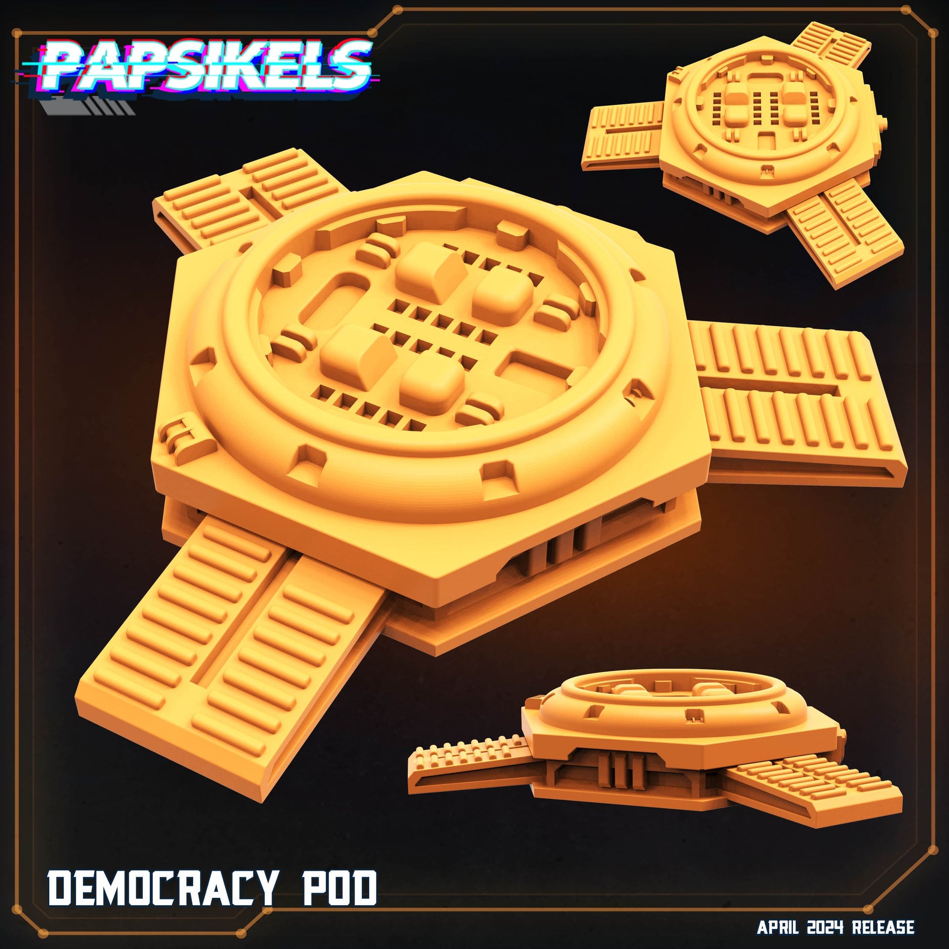 3D Printed Papsikels Democracy Pod 28mm 32mm - 3D Printing Boss 