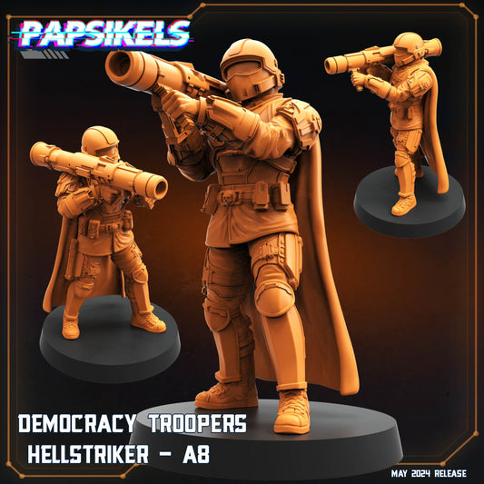 3D Printed Papsikels Democracy Trooper Helljumper A8 28mm 32mm - 3D Printing Boss 