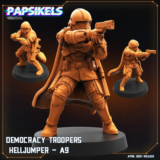 3D Printed Papsikels Democracy Trooper Helljumper A9 28mm 32mm - 3D Printing Boss 