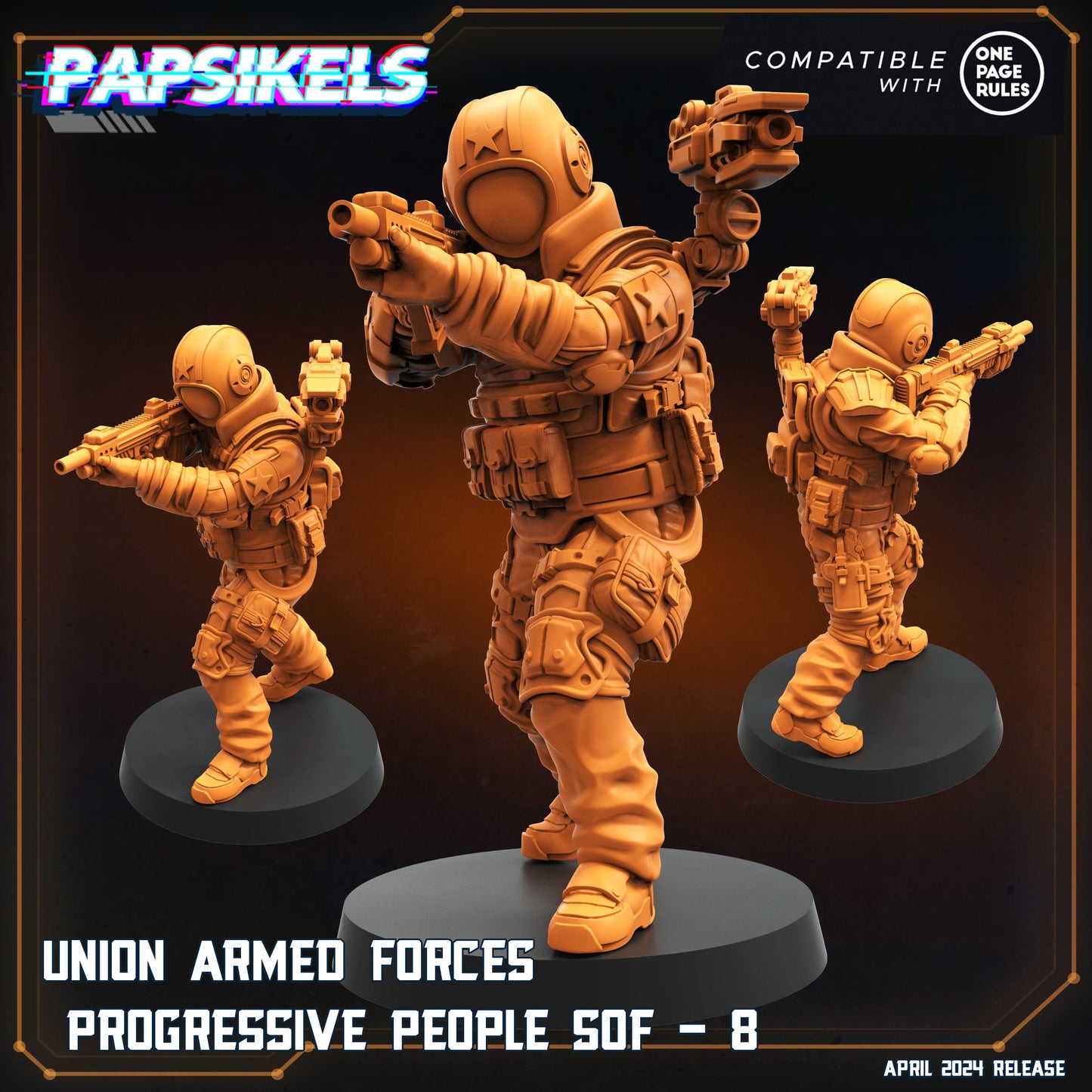 3D Printed Papsikels Democracy Troopers SciFi Raven Claw Set 28mm 32mm - 3D Printing Boss 