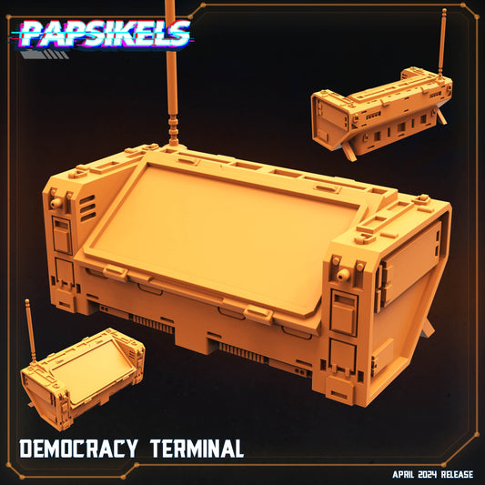 3D Printed Papsikels Democracy Troopers SciFi Set Democracy Terminal 28mm 32mm - 3D Printing Boss 