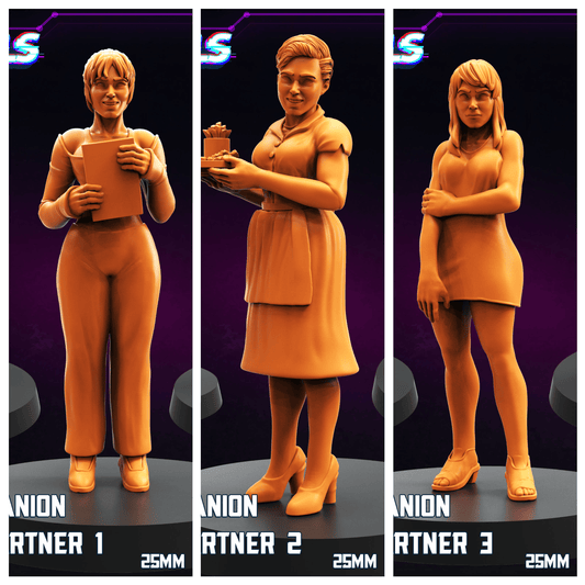 3D Printed Papsikels Digital Companion Domestic Partner Set October 2024 Cyberpunk 28mm 32mm - 3D Printing Boss 