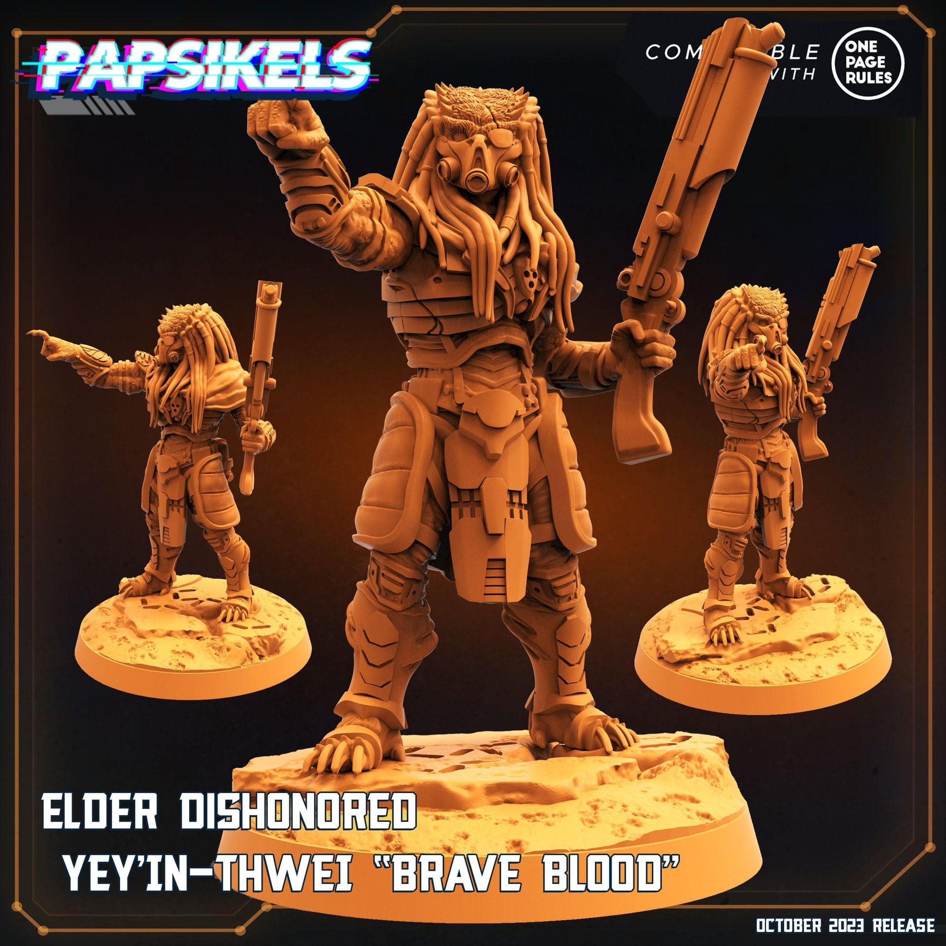 3D Printed Papsikels Elder Dishonored Yeyinthwei Braveblood 28mm 32mm - 3D Printing Boss 