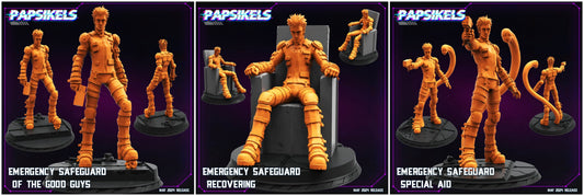3D Printed Papsikels Emergency Safeguard Set May 2024 Cyberpunk 28mm 32mm - 3D Printing Boss 