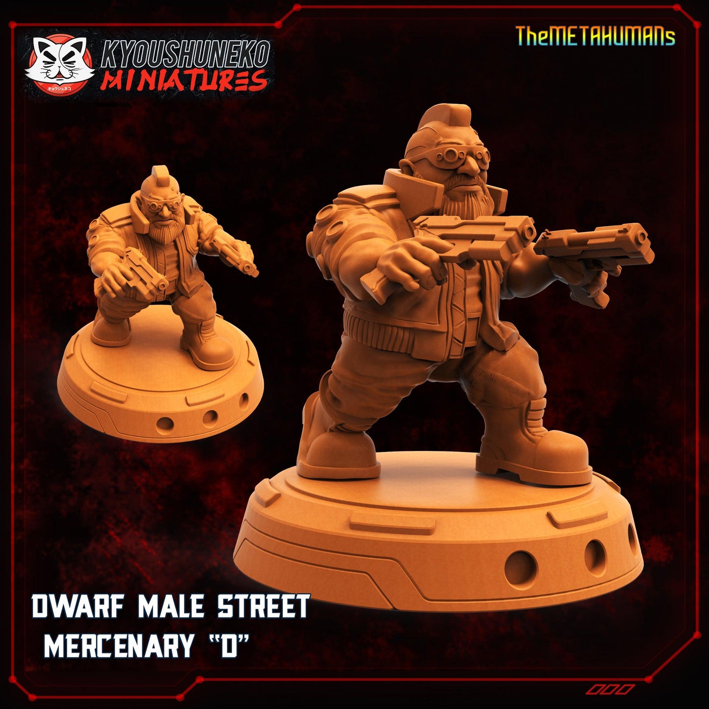 3D Printed Papsikels Fantasy Metahumans Set 28mm 32mm - 3D Printing Boss 
