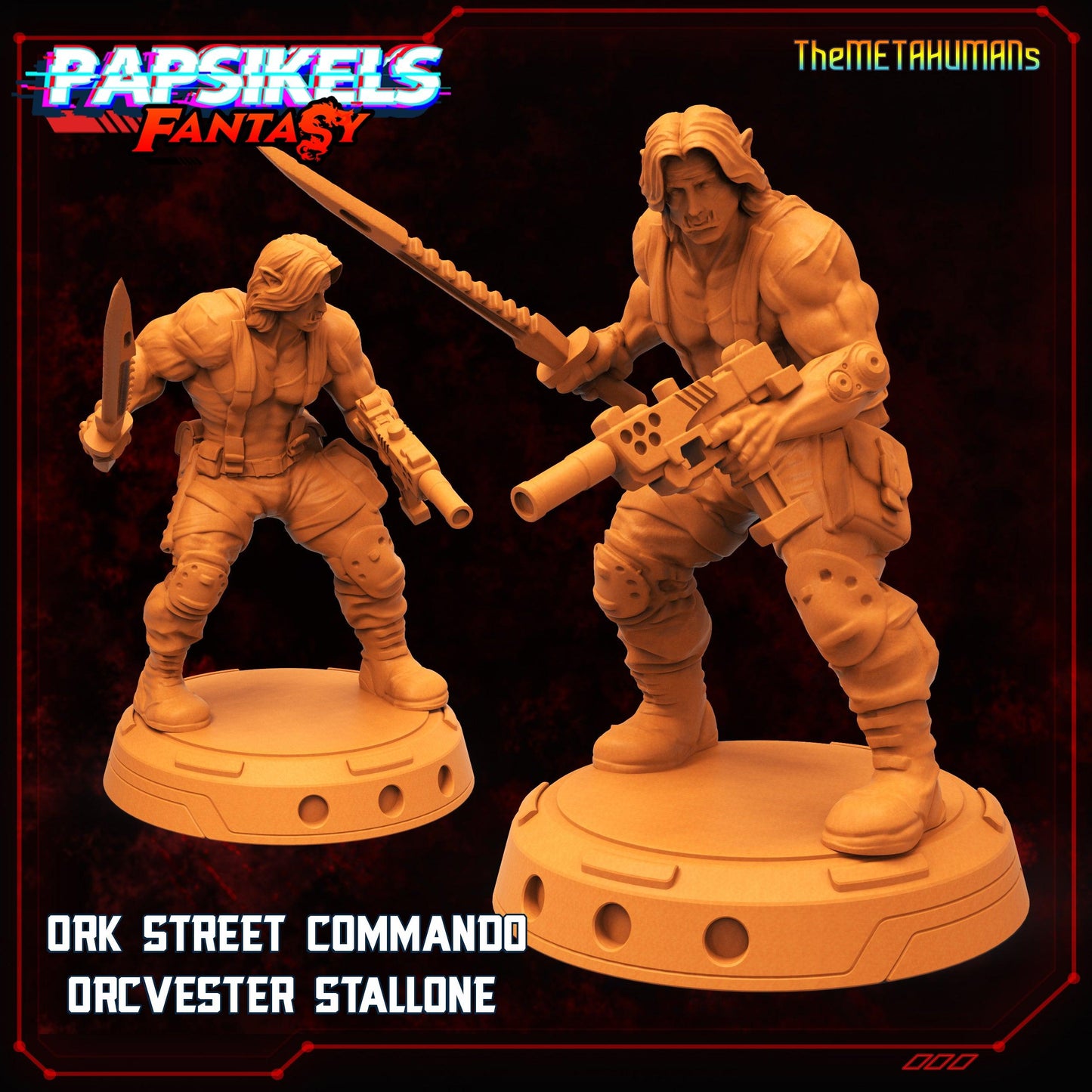 3D Printed Papsikels Fantasy Metahumans Set 28mm 32mm - 3D Printing Boss 