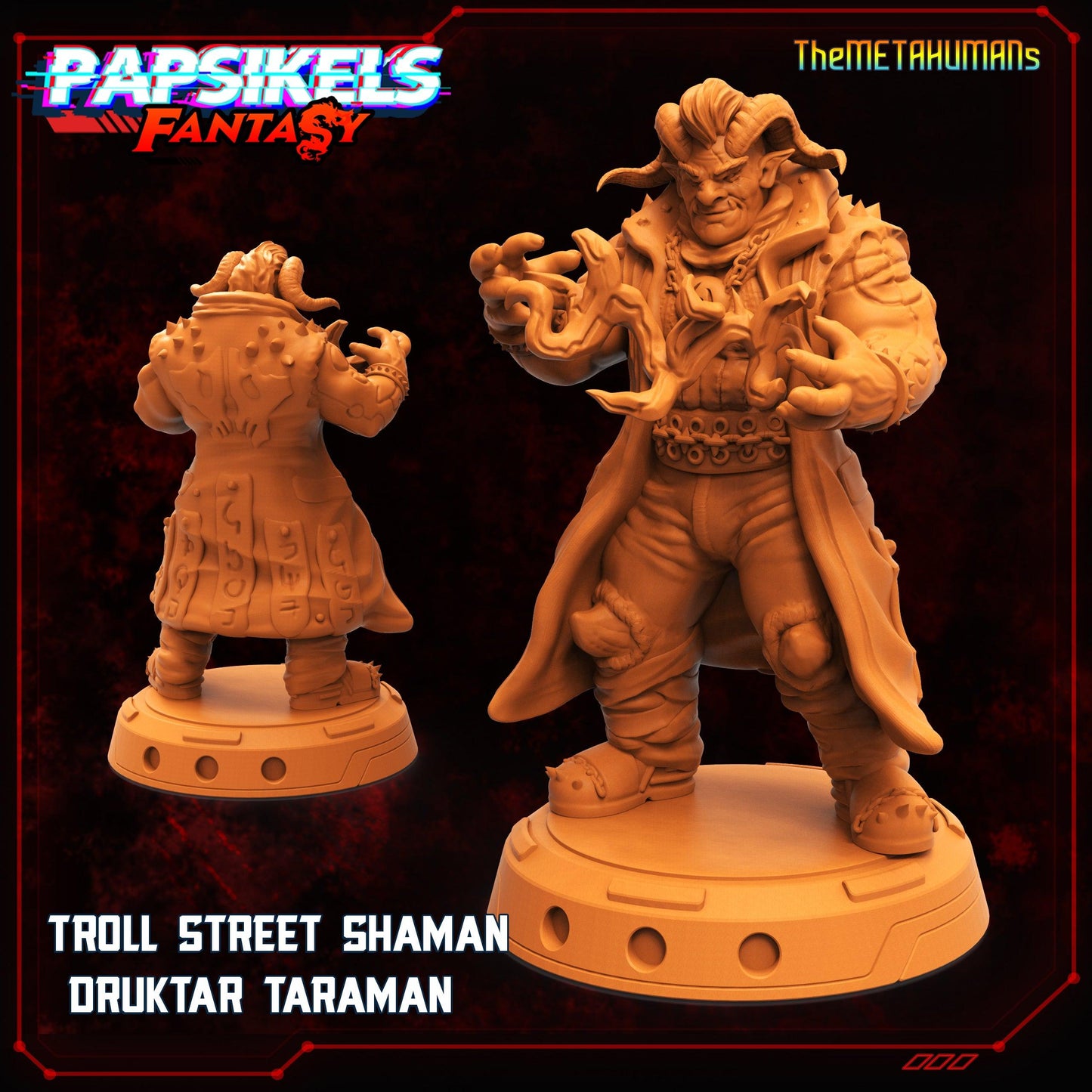 3D Printed Papsikels Fantasy Metahumans Set 28mm 32mm - 3D Printing Boss 