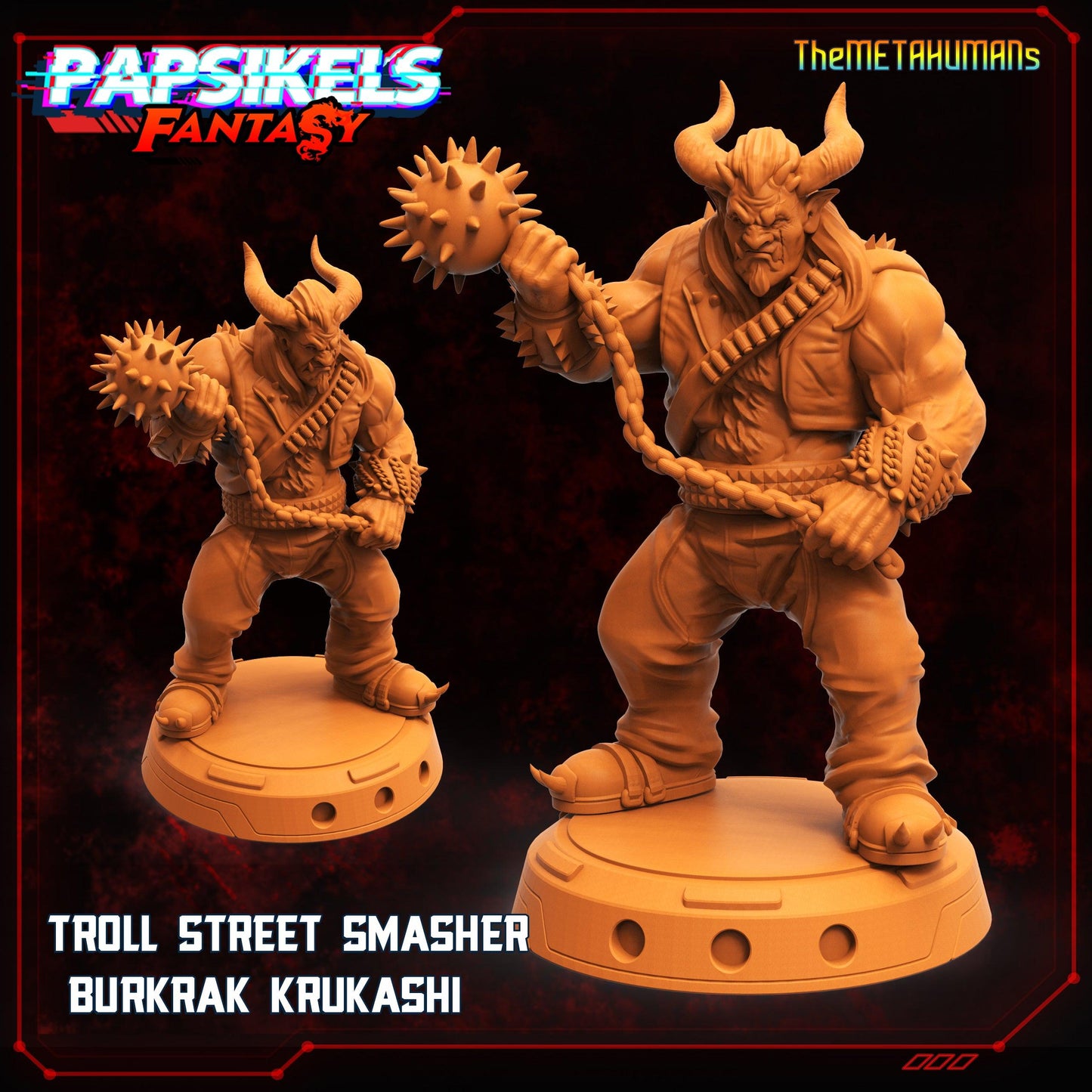 3D Printed Papsikels Fantasy Metahumans Set 28mm 32mm - 3D Printing Boss 