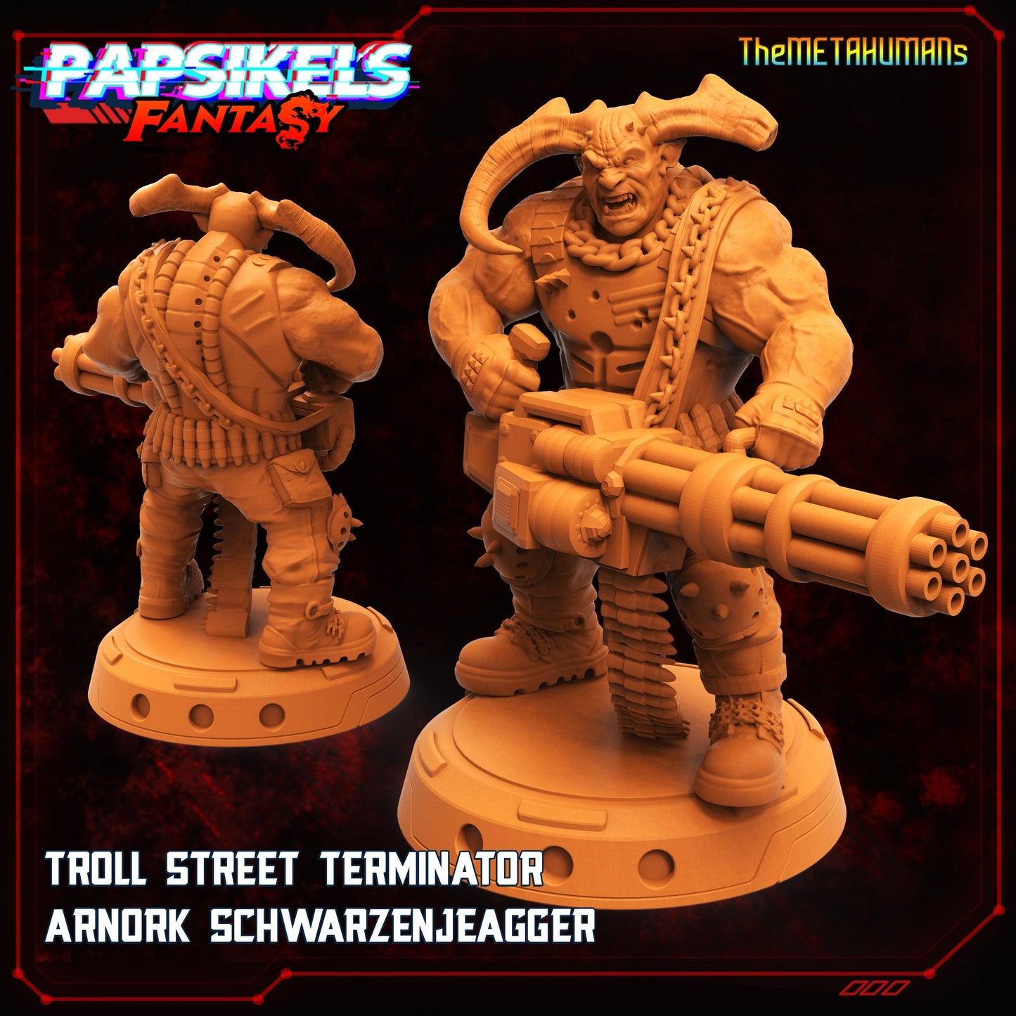 3D Printed Papsikels Fantasy Metahumans Set 28mm 32mm - 3D Printing Boss 