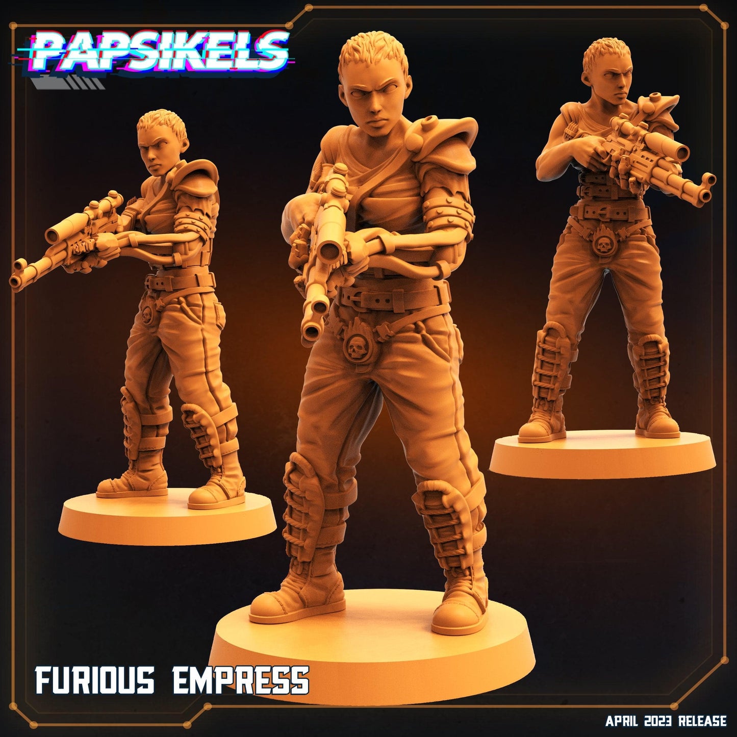 3D Printed Papsikels - Furious Empress - 28mm 32mm - 3D Printing Boss 
