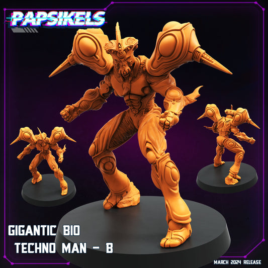 3D Printed Papsikels Gigantic Bio Techno Man B 28mm 32mm - 3D Printing Boss 
