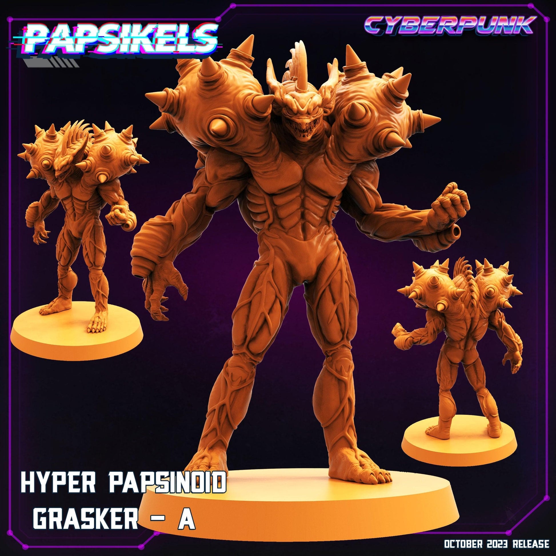 3D Printed Papsikels Grasker A Hyper Papsinoid Grasker Set 28mm 32mm - 3D Printing Boss 