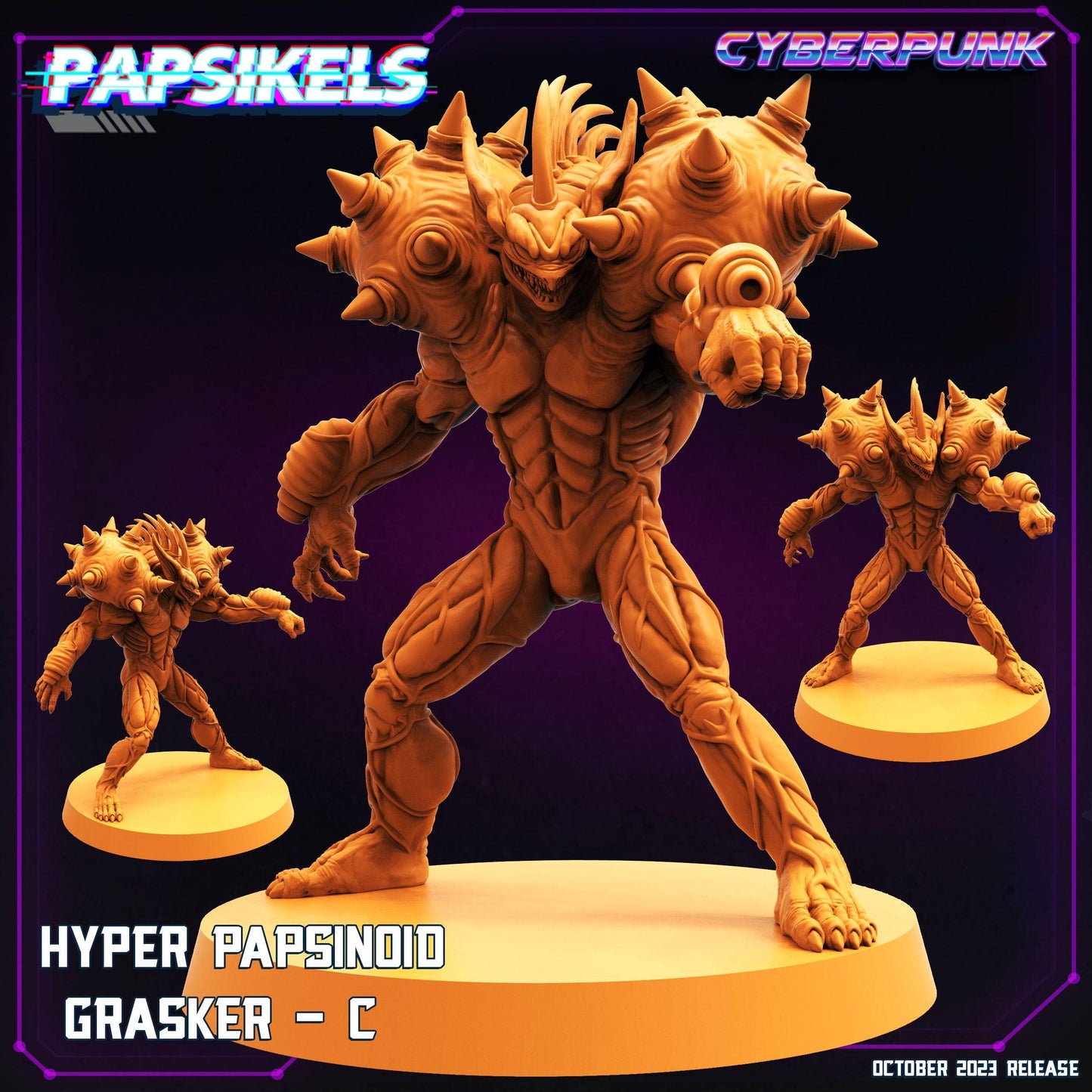 3D Printed Papsikels Grasker C Hyper Papsinoid Grasker Set 28mm 32mm - 3D Printing Boss 