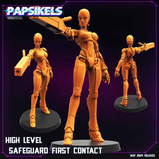 3D Printed Papsikels HIGH LEVEL SAFEGUARD FIRST CONTACT May 2024 Cyberpunk 28mm 32mm - 3D Printing Boss 