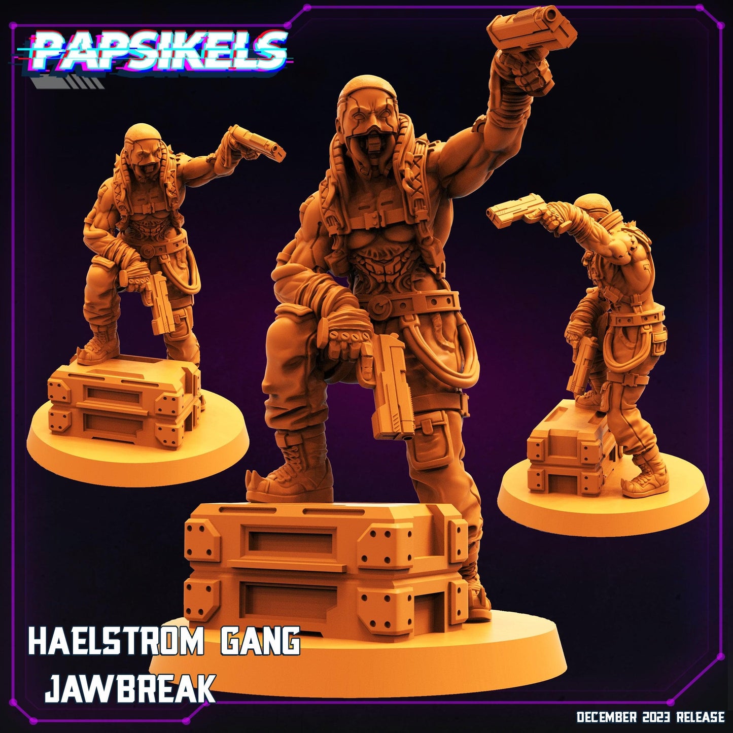 3D Printed Papsikels Haelstrom Gang Set 28mm 32mm - 3D Printing Boss 