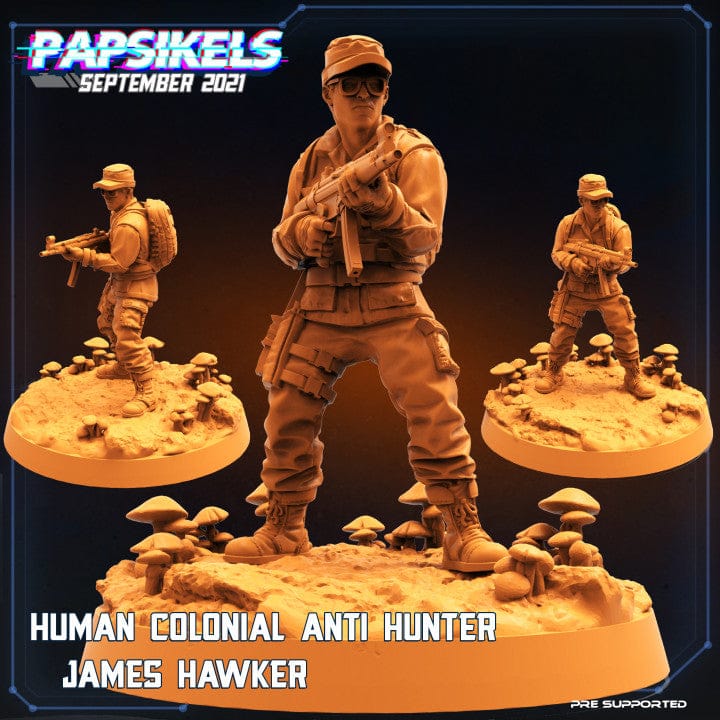 3D Printed Papsikels Human Colonial Anti Hunter Set Skull Hunters 2 The Exterminators 28mm 32mm - 3D Printing Boss 