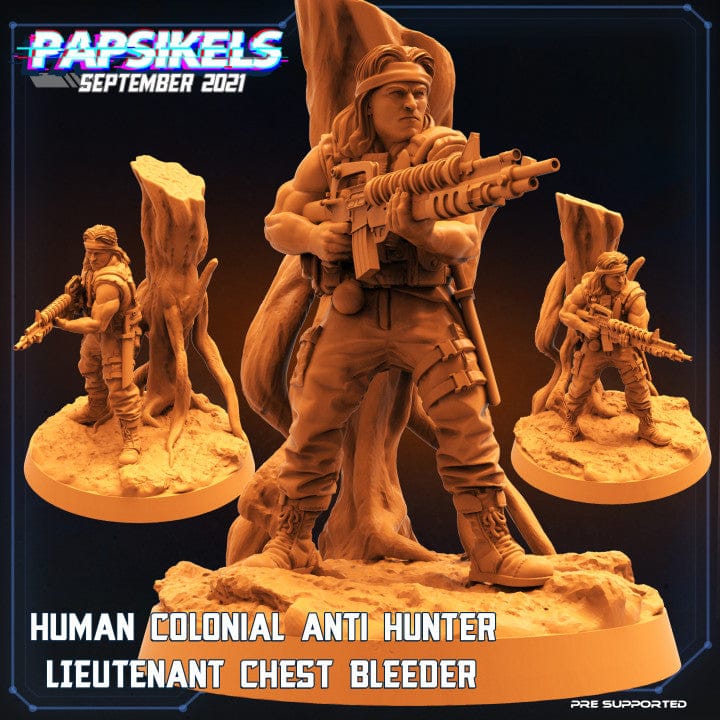 3D Printed Papsikels Human Colonial Hunter Set Skull Hunters 2 The Exterminators 28mm 32mm - 3D Printing Boss 