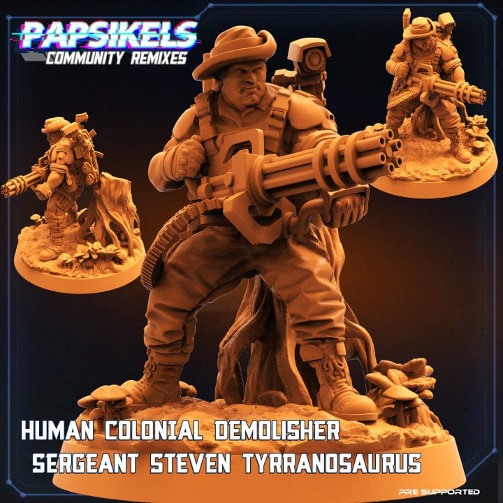 3D Printed Papsikels Human Colonial Hunter Set Skull Hunters 2 The Exterminators 28mm 32mm - 3D Printing Boss 