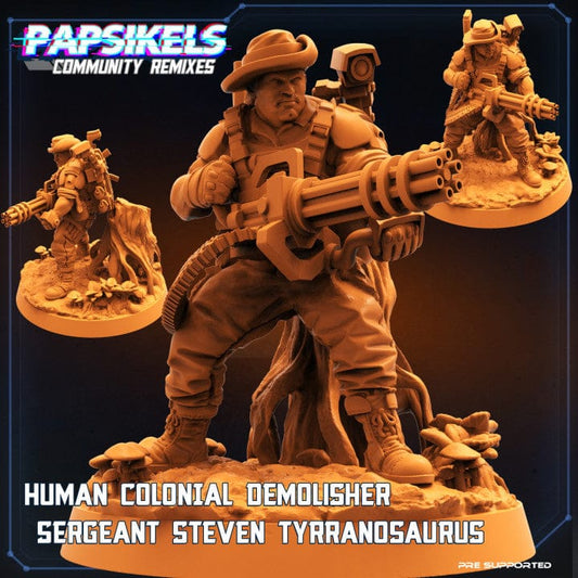 3D Printed Papsikels Human Colonial Hunter Set Skull Hunters 2 The Exterminators 28mm 32mm - 3D Printing Boss 