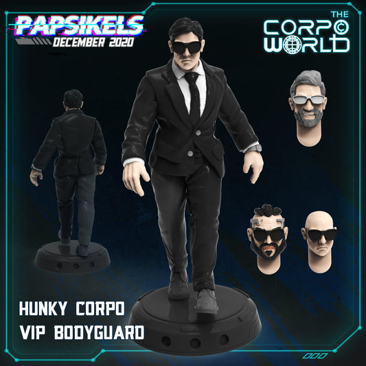 3D Printed Papsikels Hunky Corpo Vip Bodyguard 28mm 32mm - 3D Printing Boss 