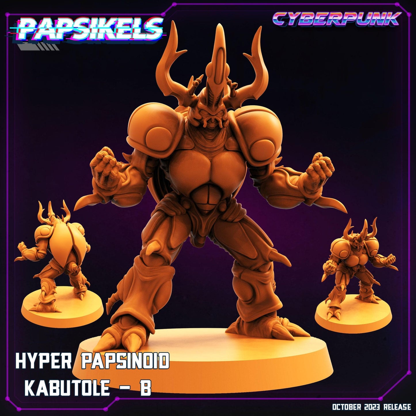 3D Printed Papsikels Hyper Papsinoid Kabutole B Hyper Papsinoid Kabutole Set 28mm 32mm - 3D Printing Boss 
