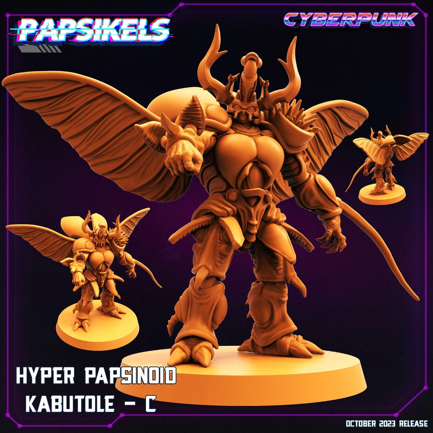 3D Printed Papsikels Hyper Papsinoid Kabutole C Hyper Papsinoid Kabutole Set 28mm 32mm - 3D Printing Boss 