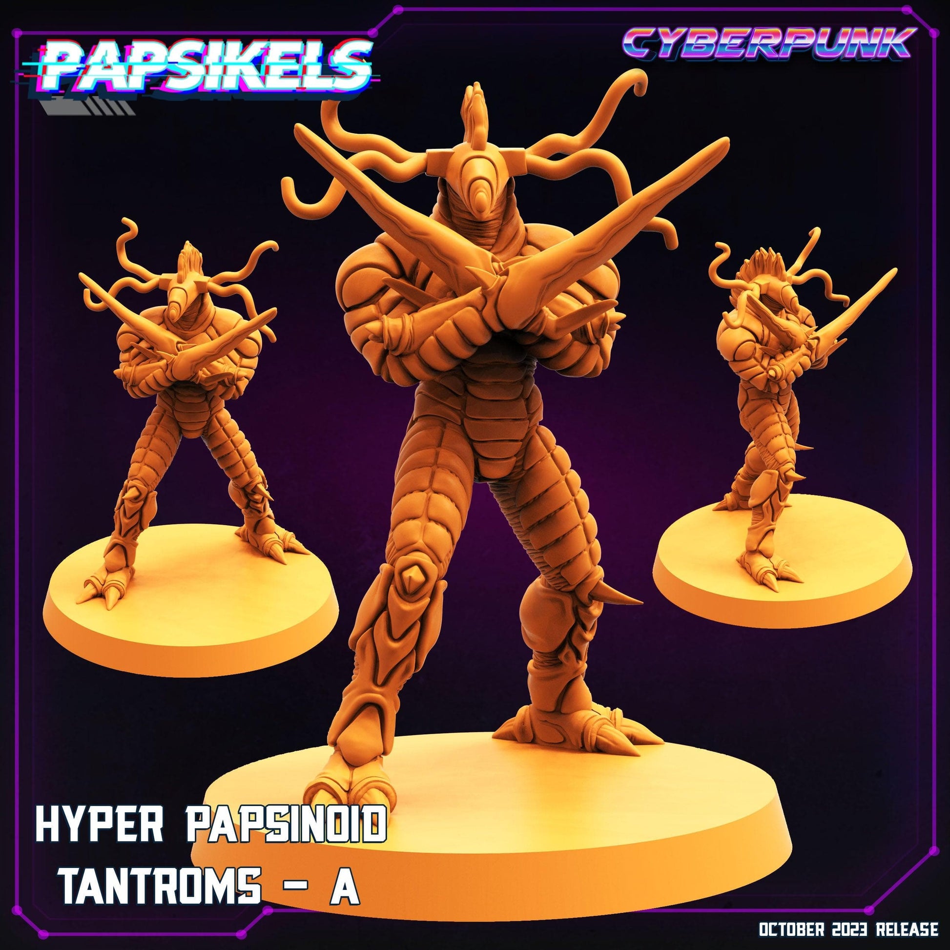 3D Printed Papsikels Hyper Papsinoid Tantroms A Hyper Papsinoid Tantroms Set 28mm 32mm - 3D Printing Boss 