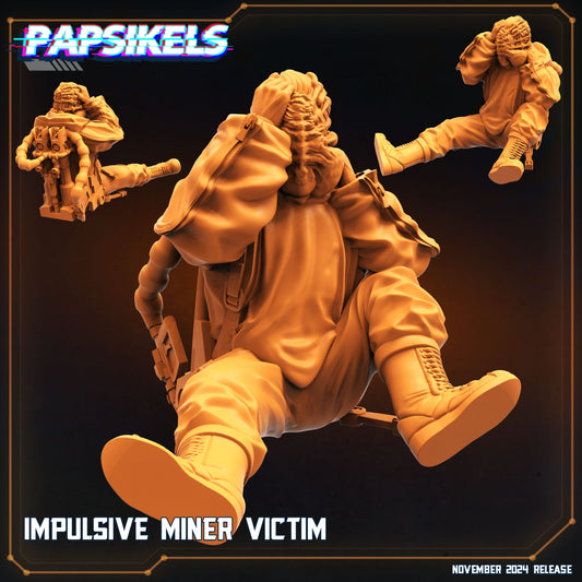 3D Printed Papsikels Impulsive Miner Victim Nov 2024 Scifi 28mm 32mm - 3D Printing Boss 