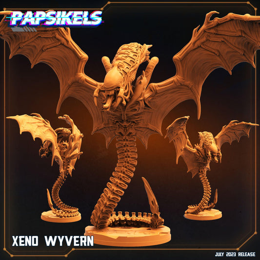 3D Printed Papsikels July 2023 - Xeno Wars Xeno Wyvern 28mm 32mm - 3D Printing Boss 