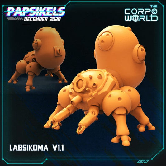 3D Printed Papsikels Labsikoma V1 1 December 2020 Cyberpunk 28mm 32mm - 3D Printing Boss 