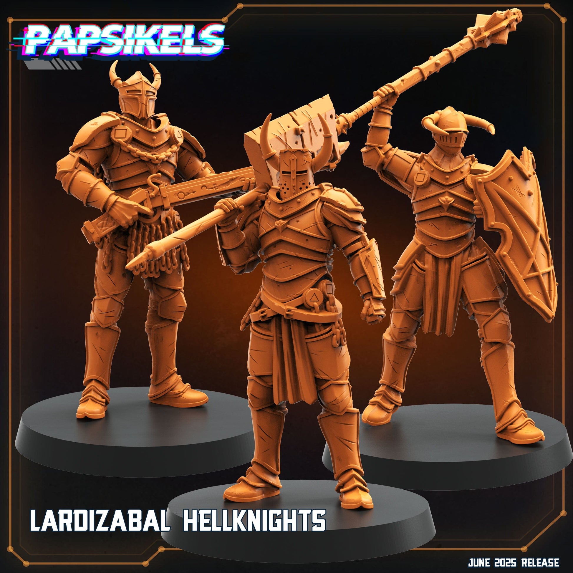 3D Printed Papsikels Lardizabal Hell Knights 28mm 32mm - 3D Printing Boss 