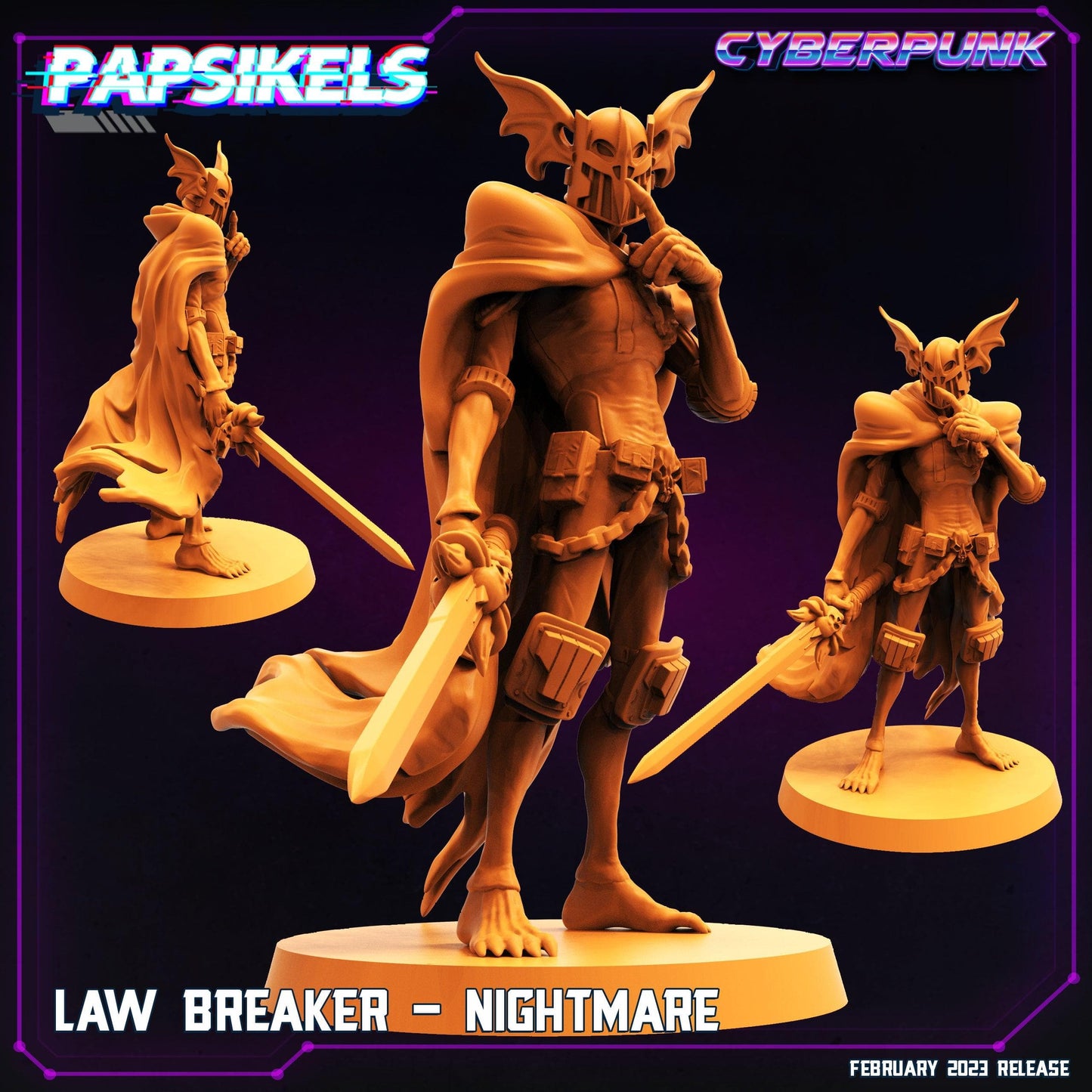 3D Printed Papsikels - Law Breaker Set - 28mm 32mm - 3D Printing Boss 