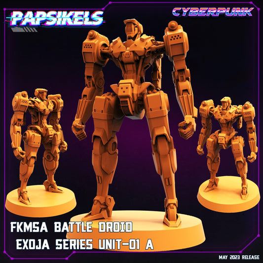 3D Printed Papsikels May 2023 Cyberpunk Fkmsa Battle Droid Set 28mm 32mm - 3D Printing Boss 