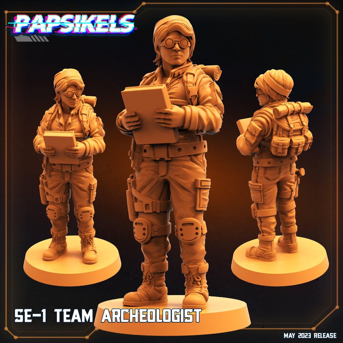 3D Printed Papsikels May 2023 Scifi - Star Entrance - Into The Multi World Set SE-1 Team 28mm 32mm - 3D Printing Boss 