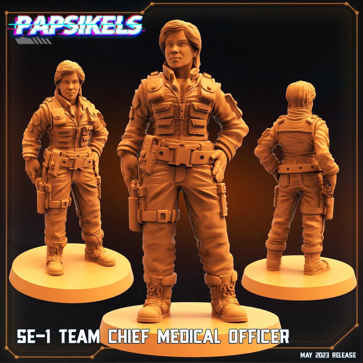 3D Printed Papsikels May 2023 Scifi - Star Entrance - Into The Multi World Set SE-1 Team 28mm 32mm - 3D Printing Boss 